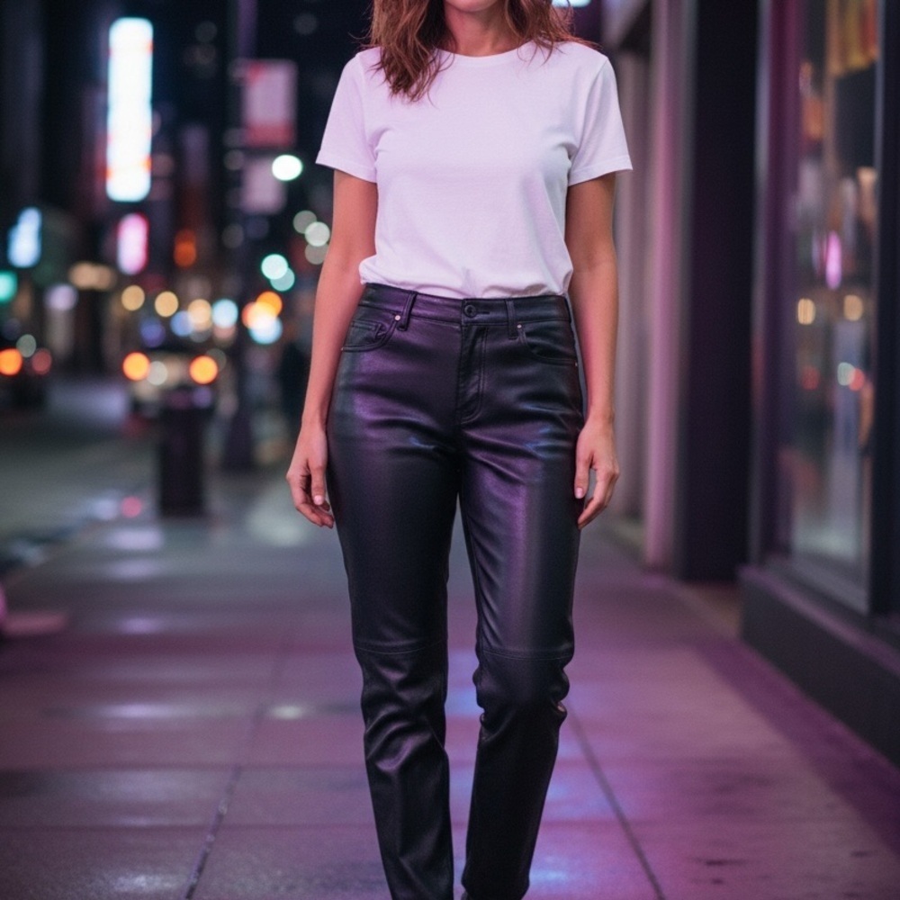 Women's Black Straight Leg Pants